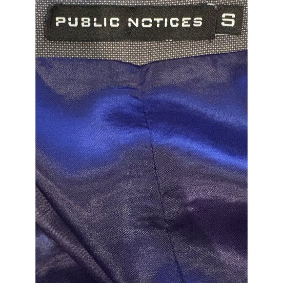 Public Notices Men's Micro Dot Three Button Vest, Black Size Small - Picture 4 of 4